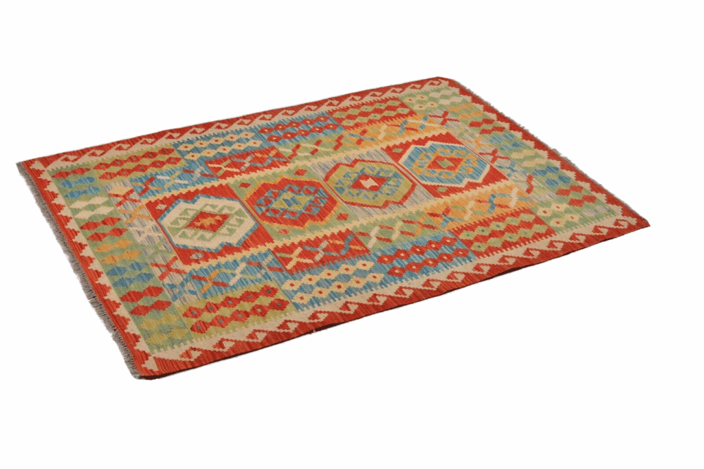 Orientteppich Afghanistan 144 x 102 cm Wolle handgewebt