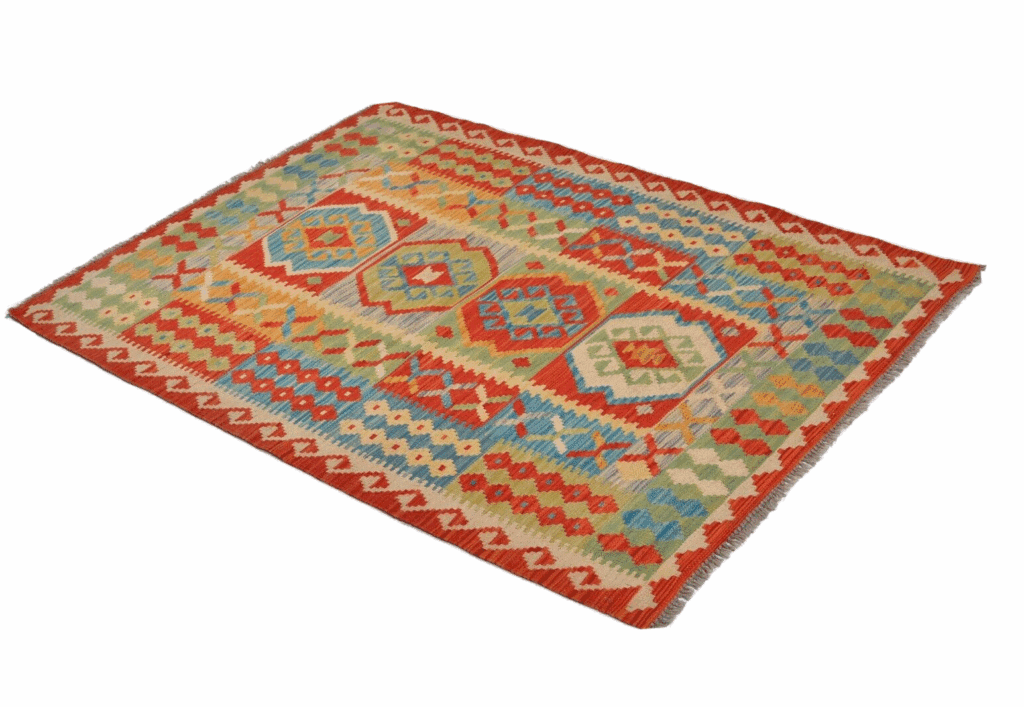 Orientteppich Afghanistan 144 x 102 cm Wolle handgewebt
