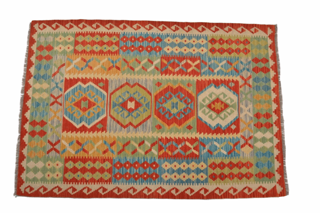Orientteppich Afghanistan 144 x 102 cm Wolle handgewebt
