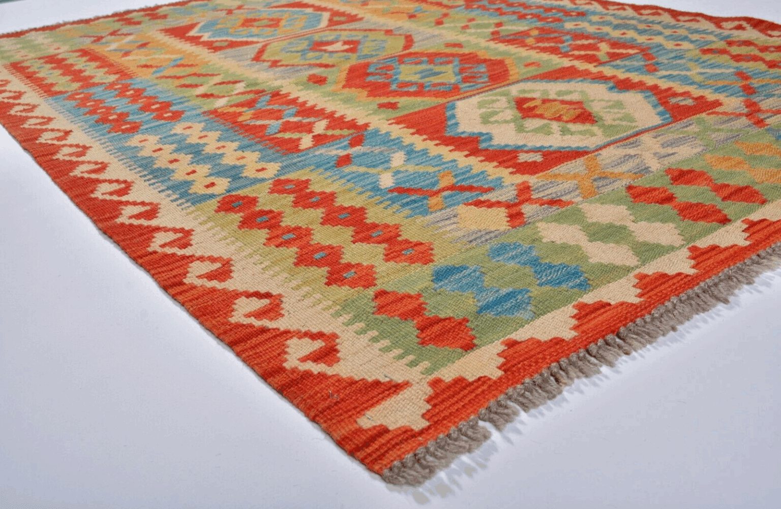 Orientteppich Afghanistan 144 x 102 cm Wolle handgewebt