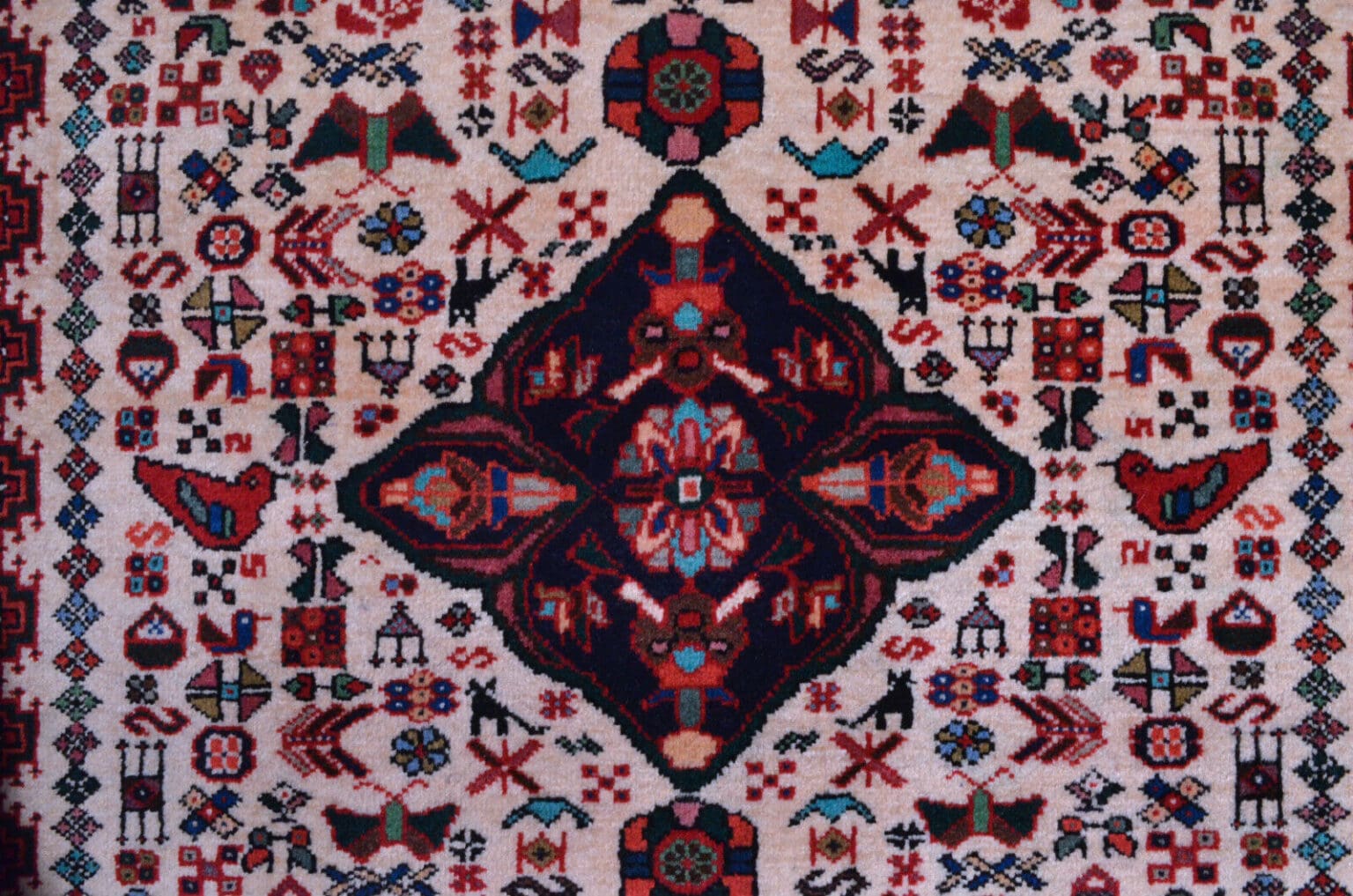 Perserteppich Abadeh 157x103 cm Schurwolle handgeknüpft