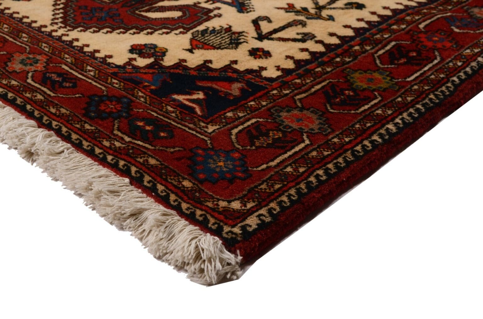 Perserteppich Nasrabad 192 x 81 cm Wolle handgeknüpft