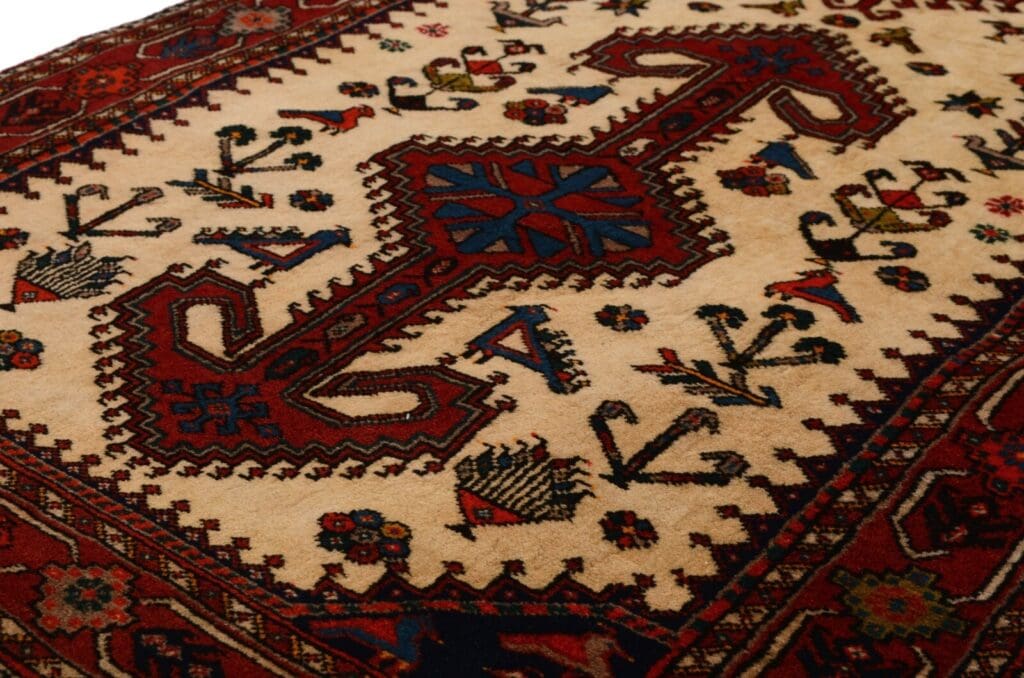 Perserteppich Nasrabad 192 x 81 cm Wolle handgeknüpft