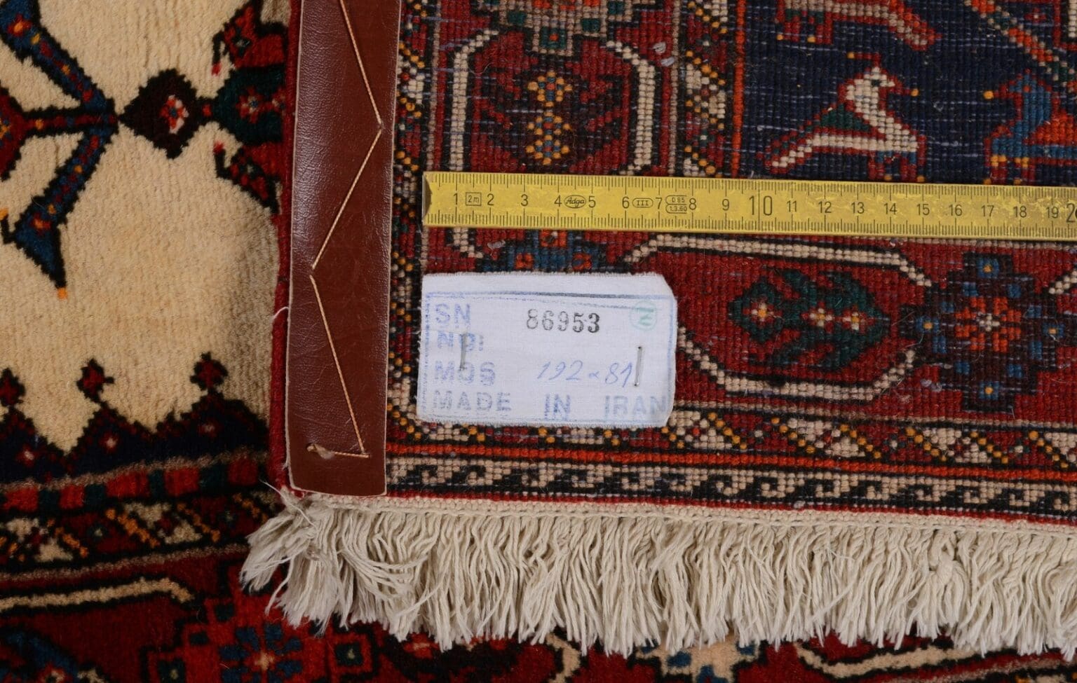 Perserteppich Nasrabad 192 x 81 cm Wolle handgeknüpft