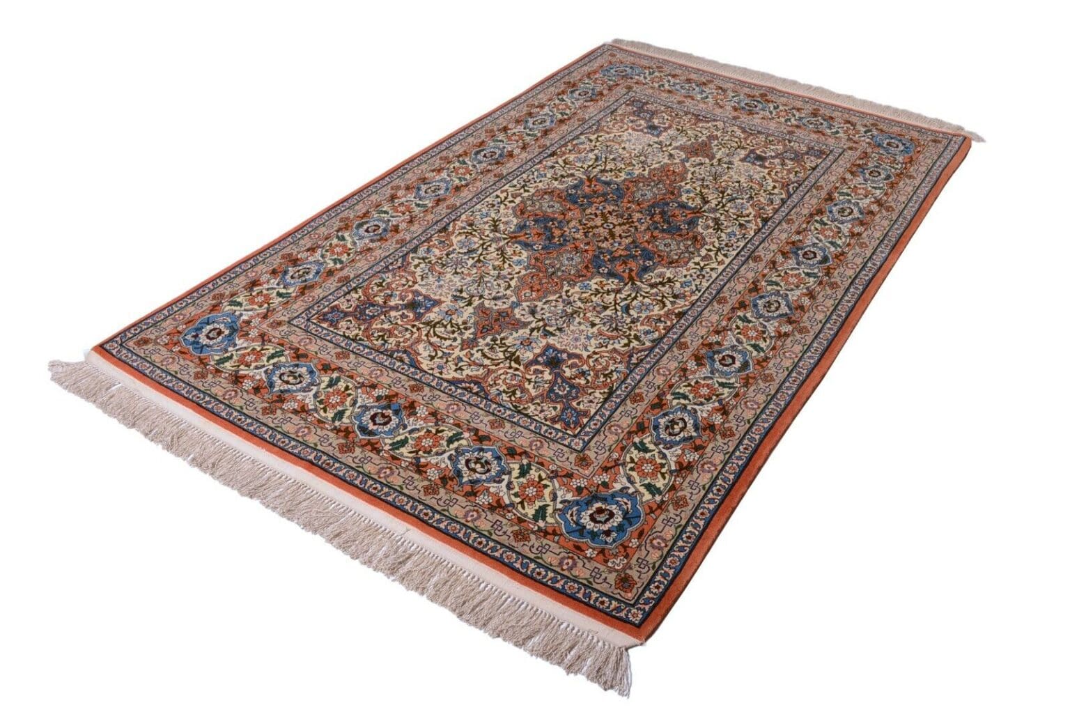 Perserteppich Isfahan 208x133 cm Wolle handgeknüpft