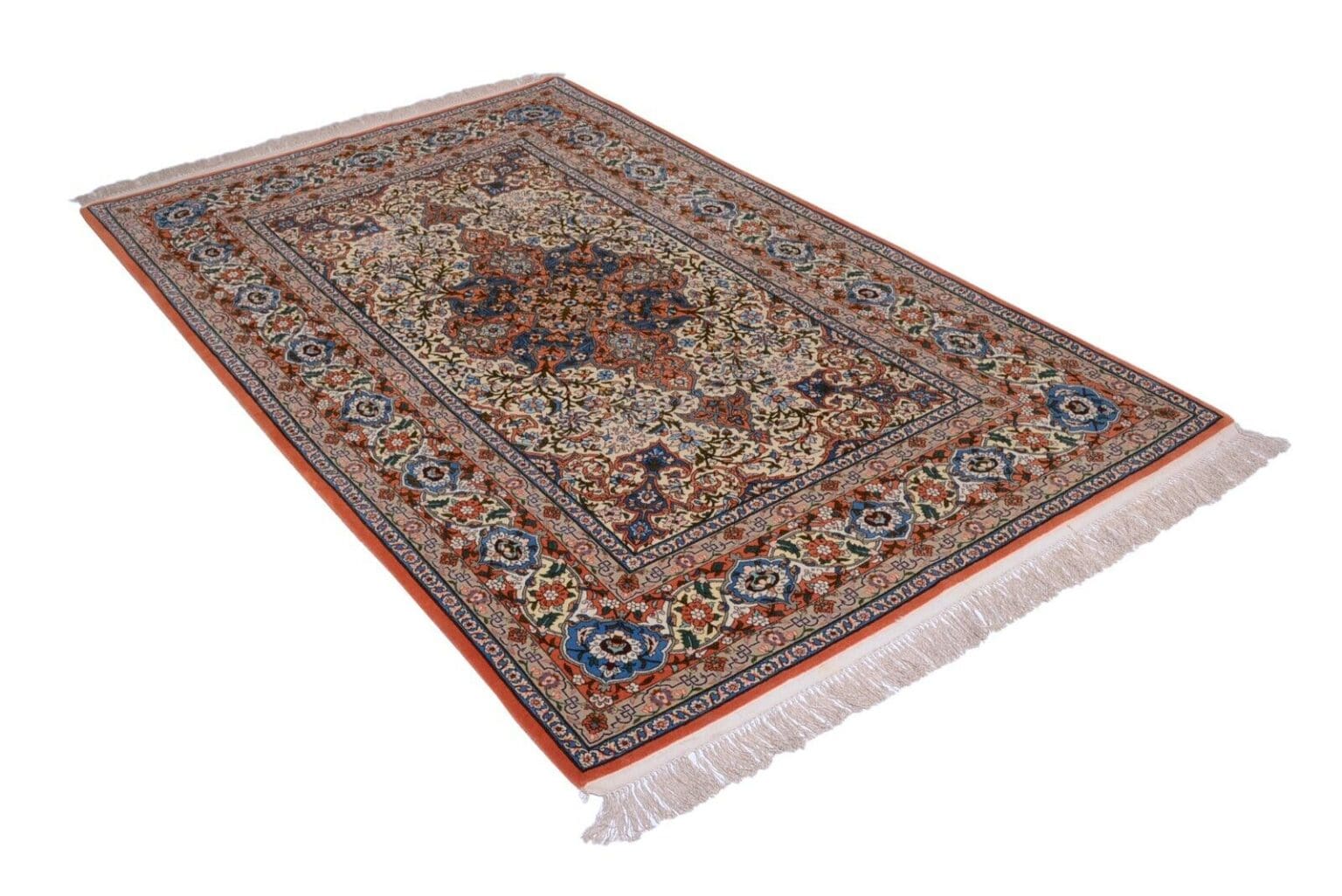 Perserteppich Isfahan 208x133 cm Wolle handgeknüpft