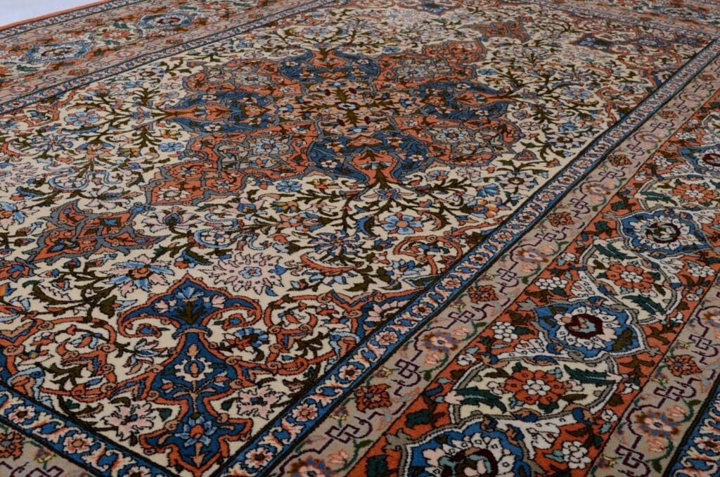 Perserteppich Isfahan 208x133 cm Wolle handgeknüpft