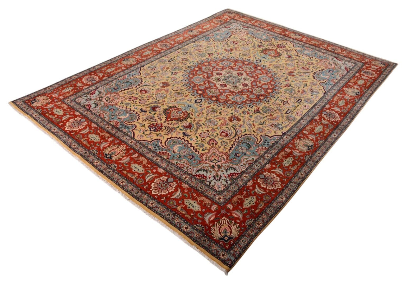 Perserteppich Tabriz 412 x 303 cm Wolle handgeknüpft