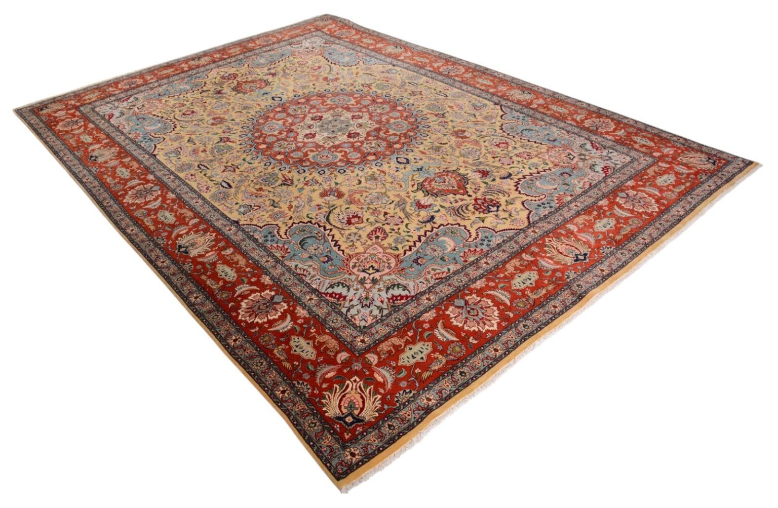 Perserteppich Tabriz 412 x 303 cm Wolle handgeknüpft