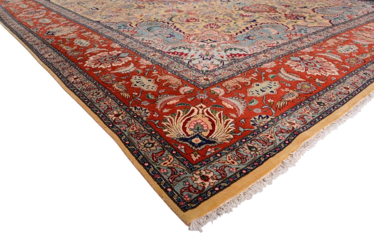 Perserteppich Tabriz 412 x 303 cm Wolle handgeknüpft