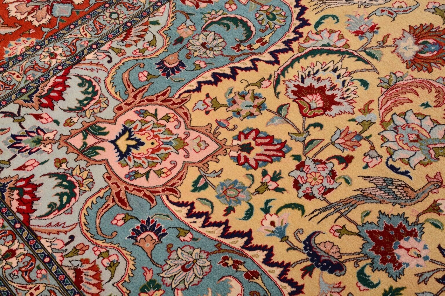 Perserteppich Tabriz 412 x 303 cm Wolle handgeknüpft