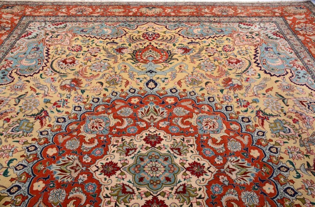 Perserteppich Tabriz 412 x 303 cm Wolle handgeknüpft