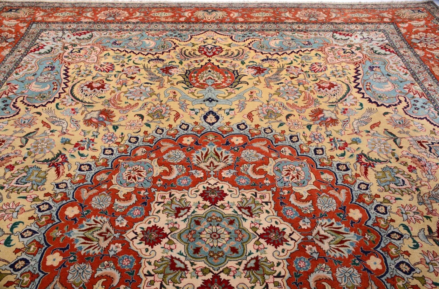 Perserteppich Tabriz 412 x 303 cm Wolle handgeknüpft