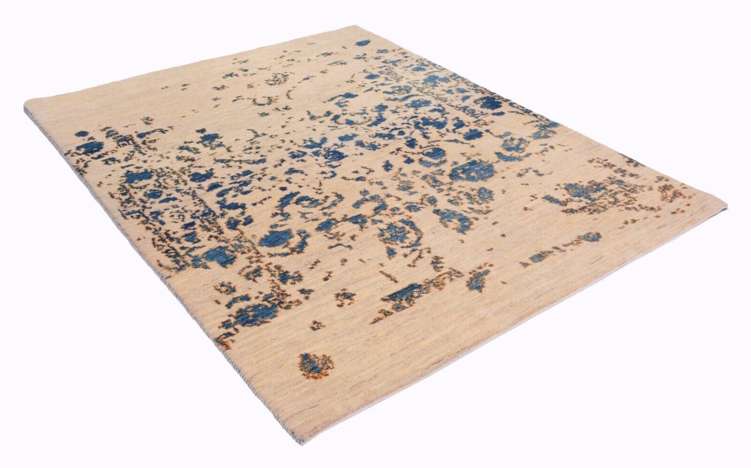 perserteppich-222-x-170-cm-300000-knoten-handgeknupft-beige-2 Perserteppich 222 x 170 cm Schurwolle handgeknüpft