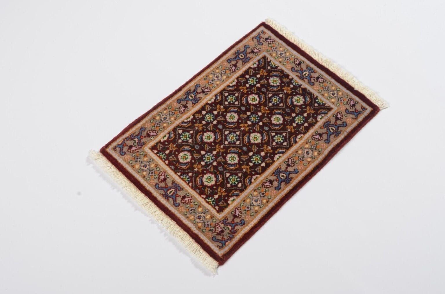 Perserteppich Moud 60x40 cm Wolle handgeknüpft