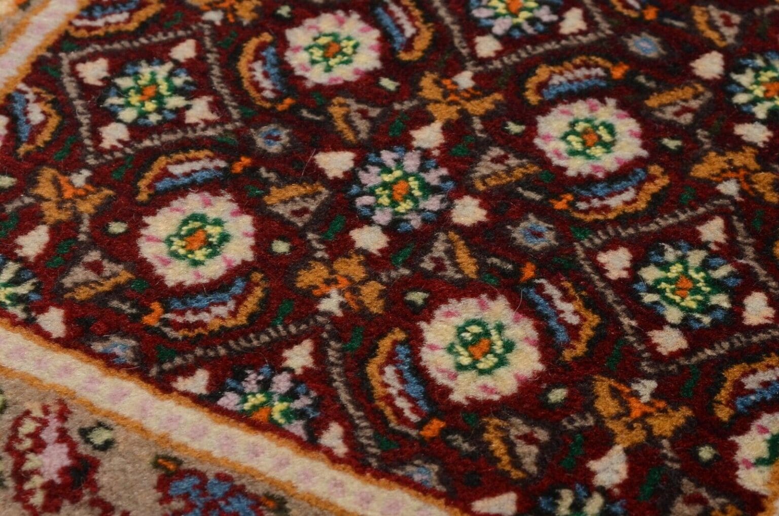 Perserteppich Moud 60x40 cm Wolle handgeknüpft