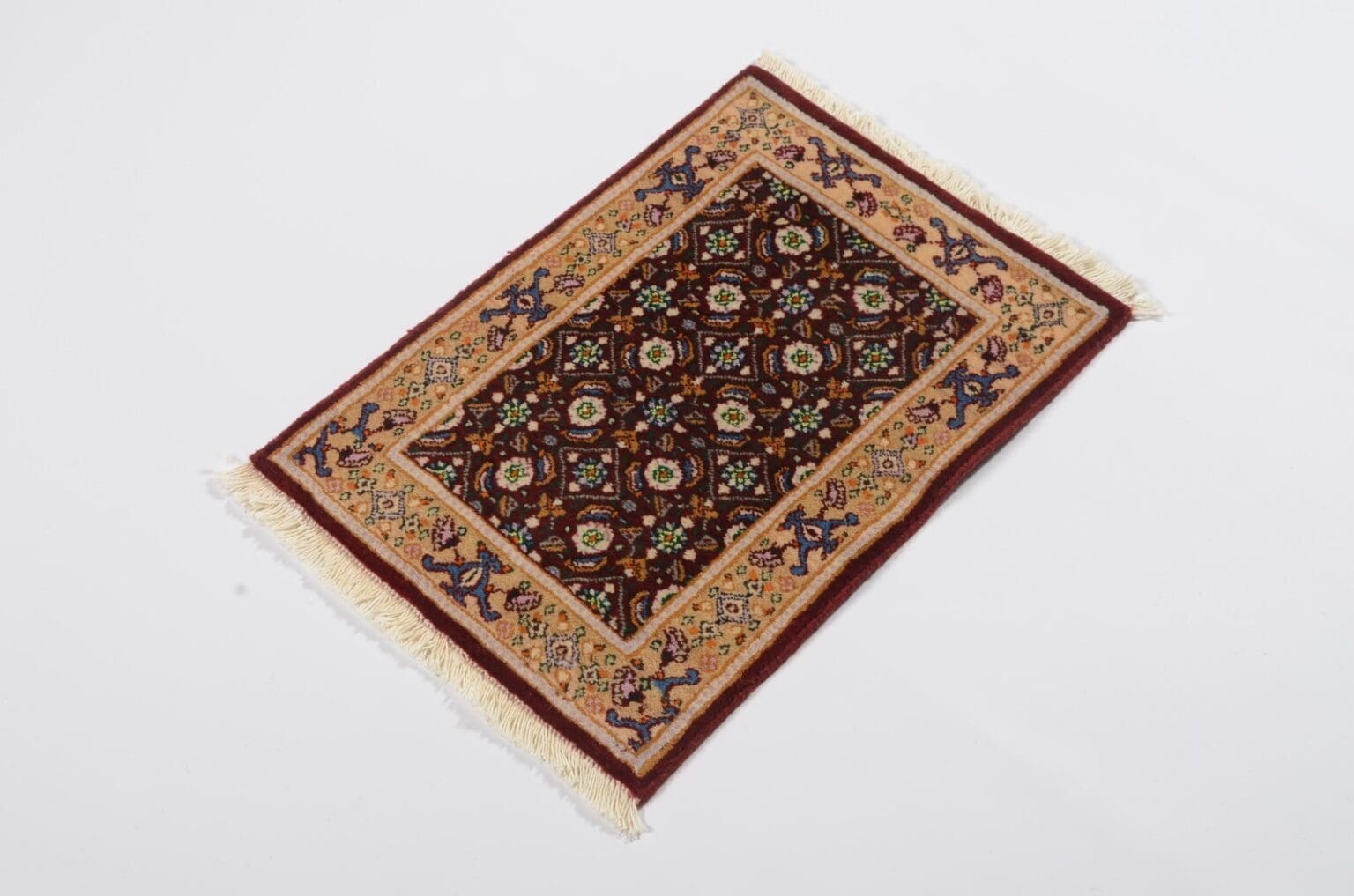 Perserteppich Moud 60 x 40 cm Wolle handgeknüpft