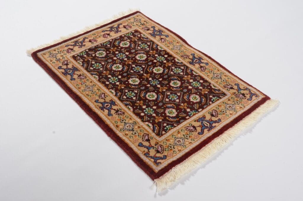 Perserteppich Moud 60 x 40 cm Wolle handgeknüpft