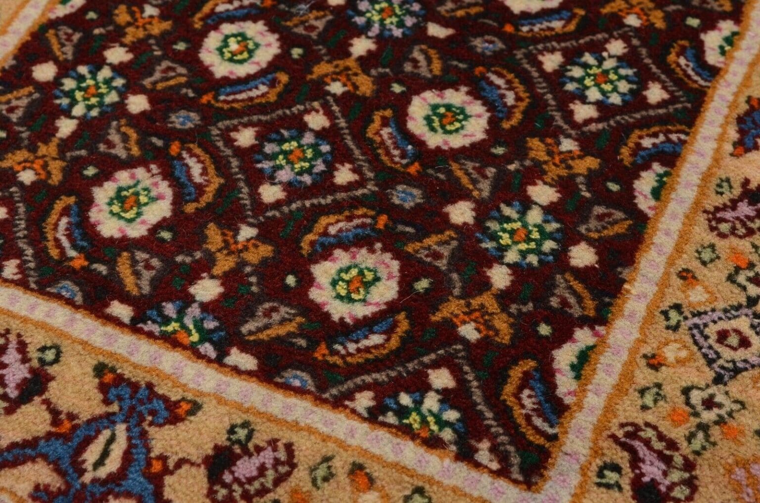 Perserteppich Moud 60 x 40 cm Wolle handgeknüpft