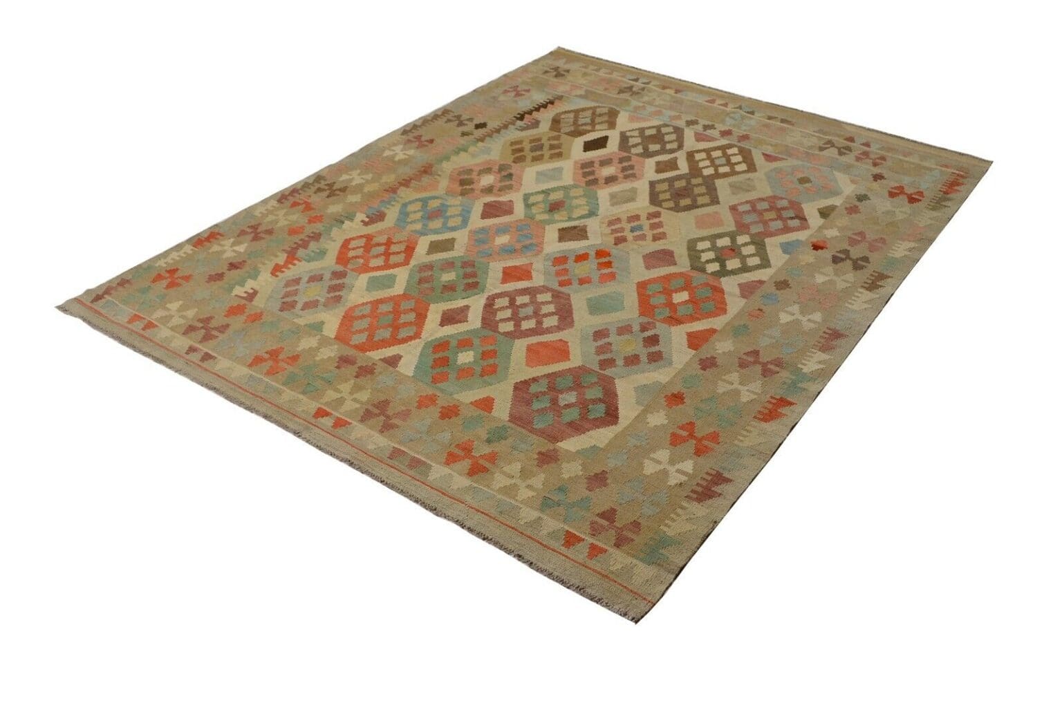 Orientteppich Afghanistan 233 x 175 cm Wolle handgewebt