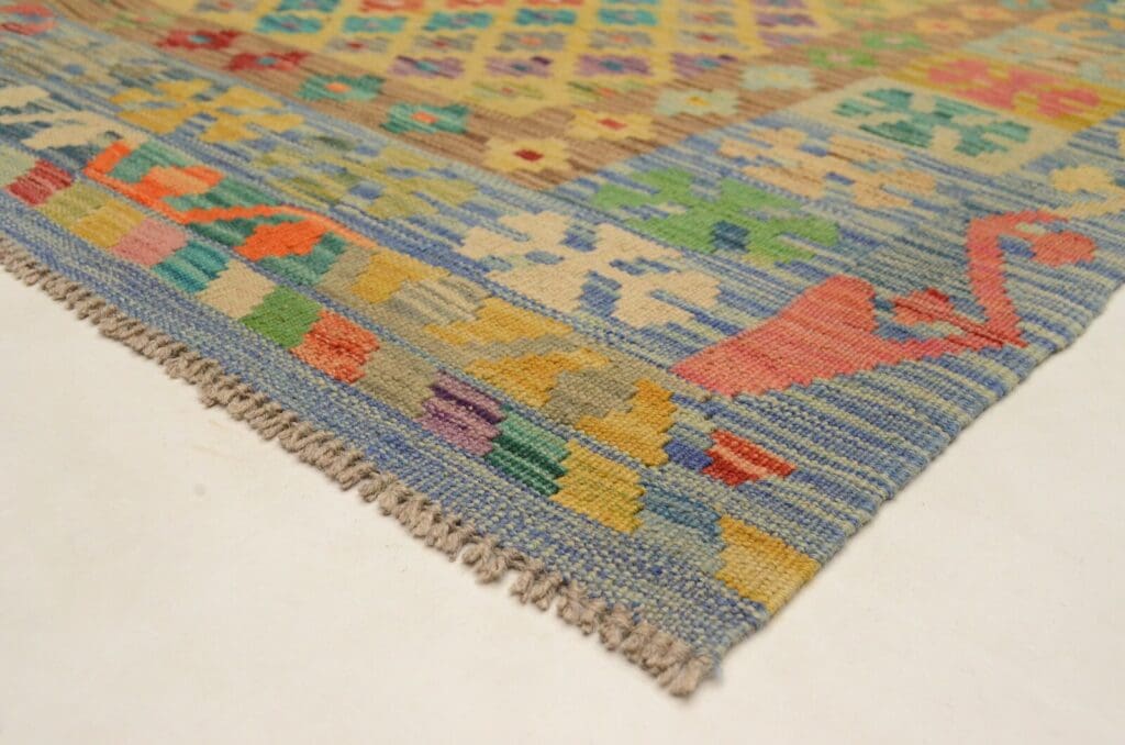 Orientteppich Afghan 182 x 124 cm Wolle handgewebt