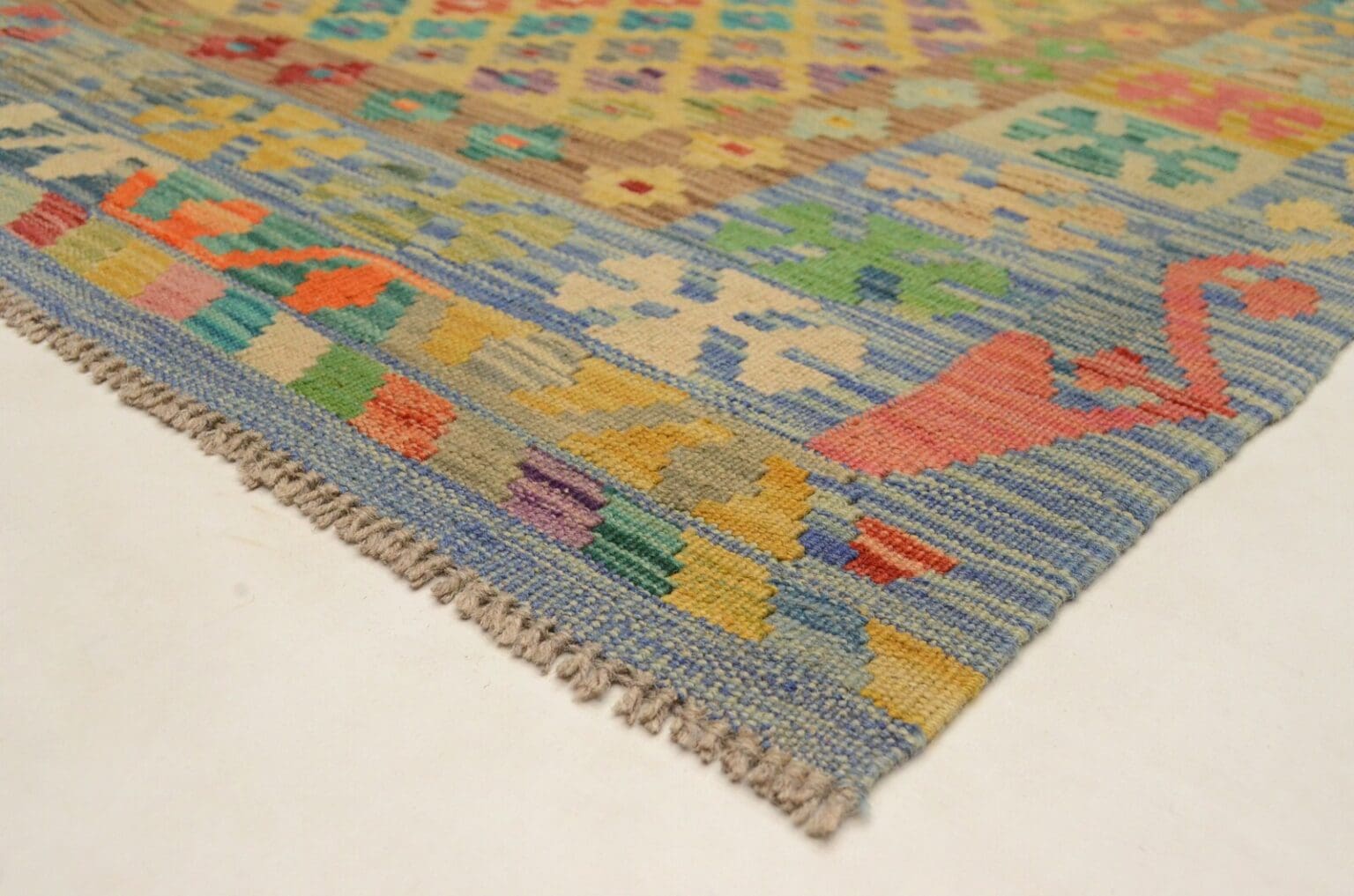 Orientteppich Afghan 182 x 124 cm Wolle handgewebt