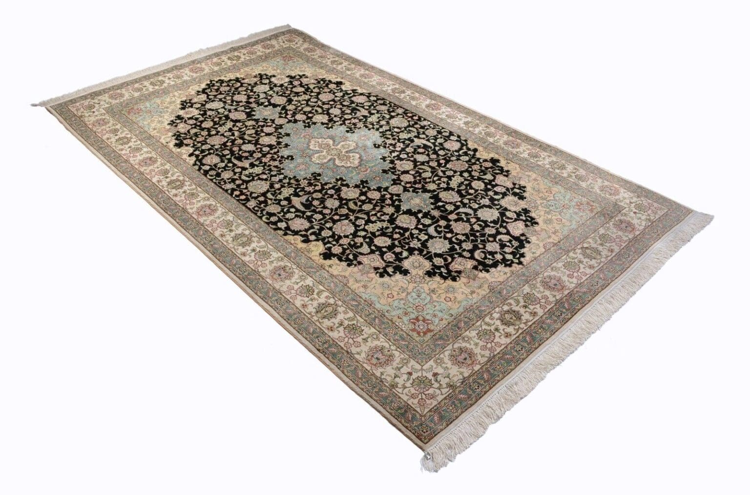 Orientteppich China 244 x 152 cm Seide handgeknüpft