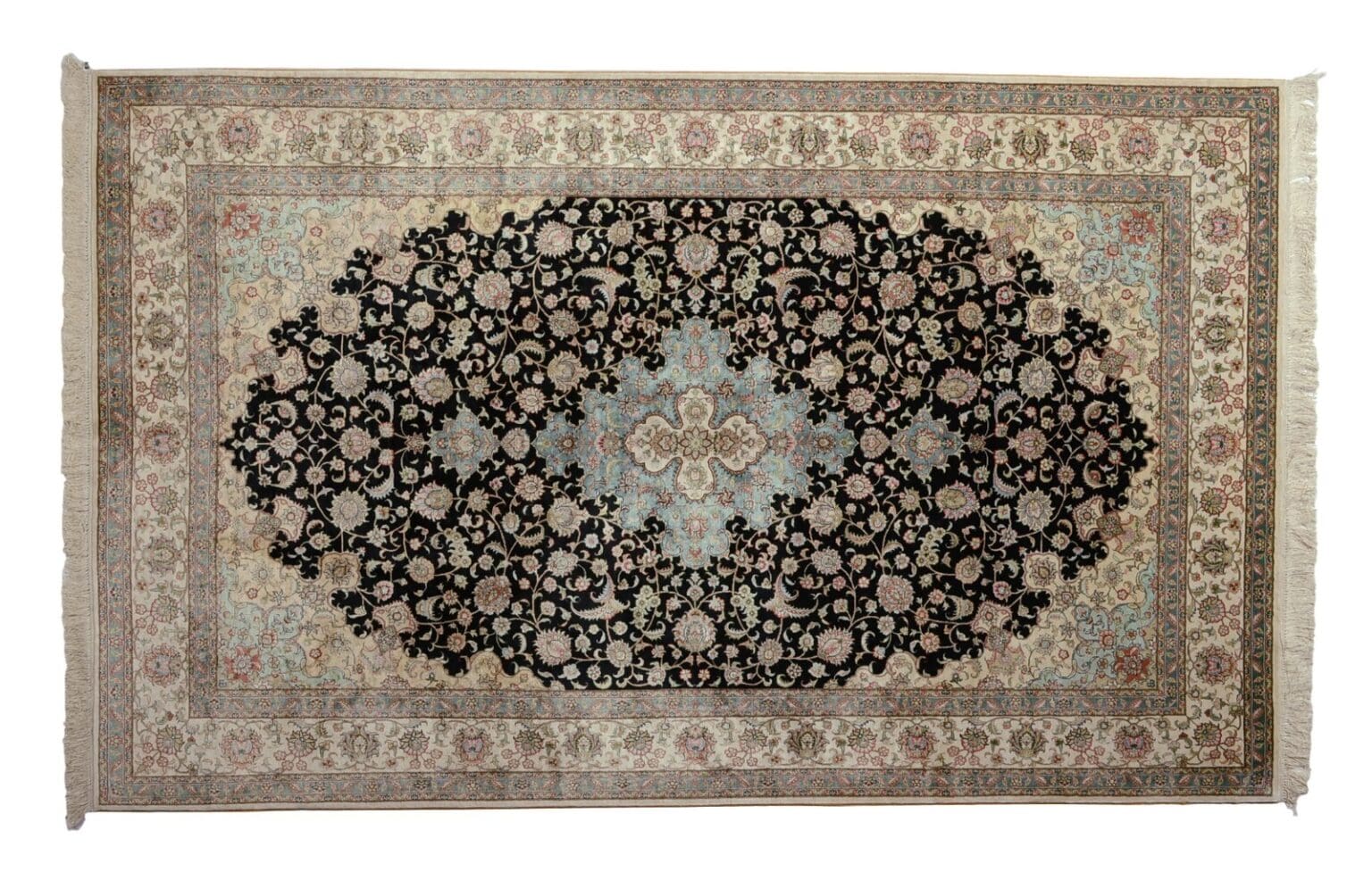 Orientteppich China 244 x 152 cm Seide handgeknüpft