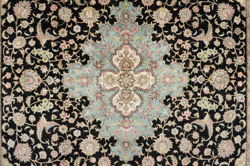 Orientteppich China 244 x 152 cm Seide handgeknüpft