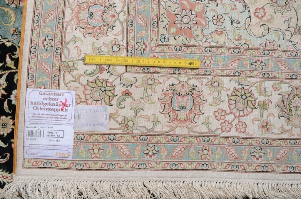 Orientteppich China 244 x 152 cm Seide handgeknüpft