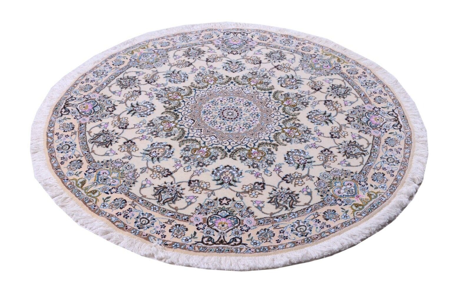 Perserteppich Nain 146 x 146 cm Wolle handgeknüpft