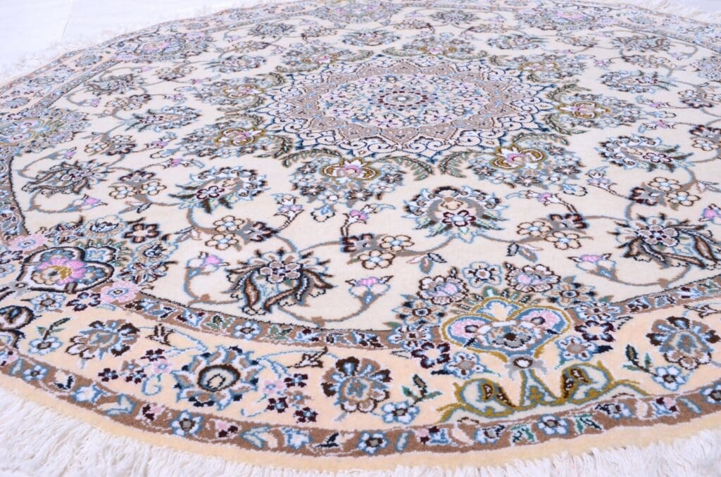 Perserteppich Nain 146 x 146 cm Wolle handgeknüpft