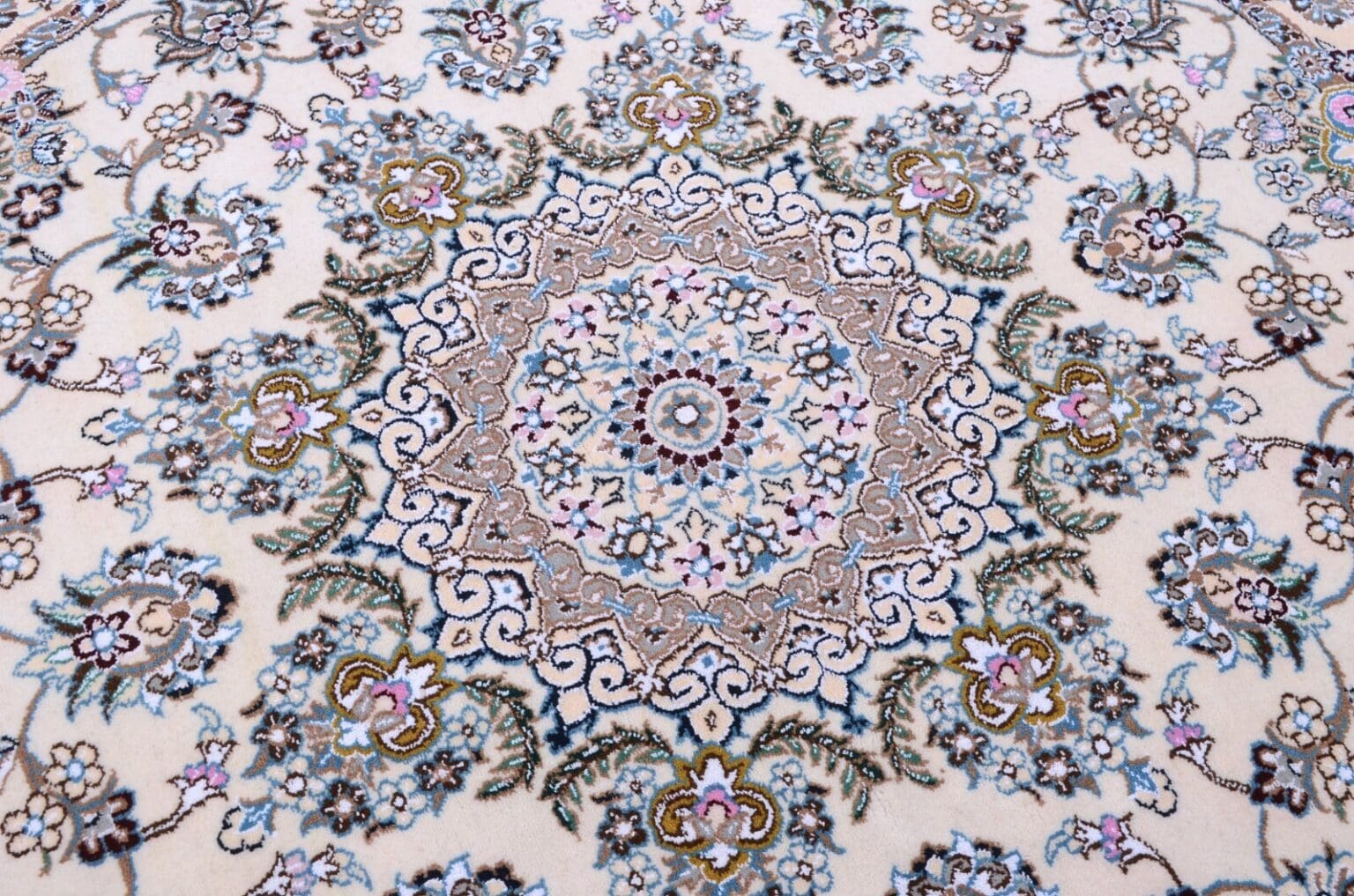 Perserteppich Nain 146 x 146 cm Wolle handgeknüpft