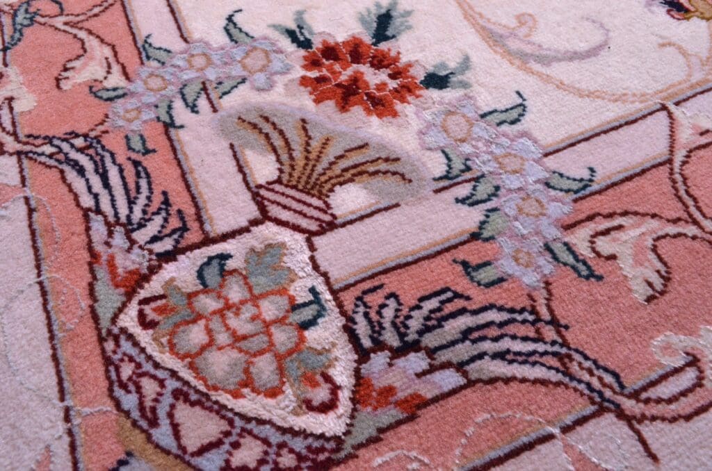 Perserteppich Tabriz 131 x 72 cm Wolle handgeknüpft