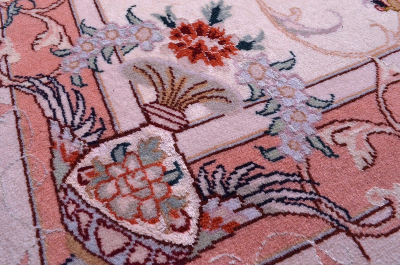 Perserteppich Tabriz 131 x 72 cm Wolle handgeknüpft