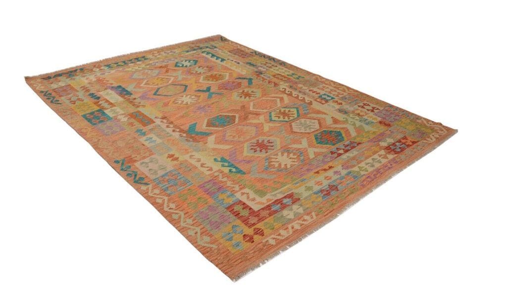 Orientteppich Afghan 257 x 198 cm Wolle handgewebt