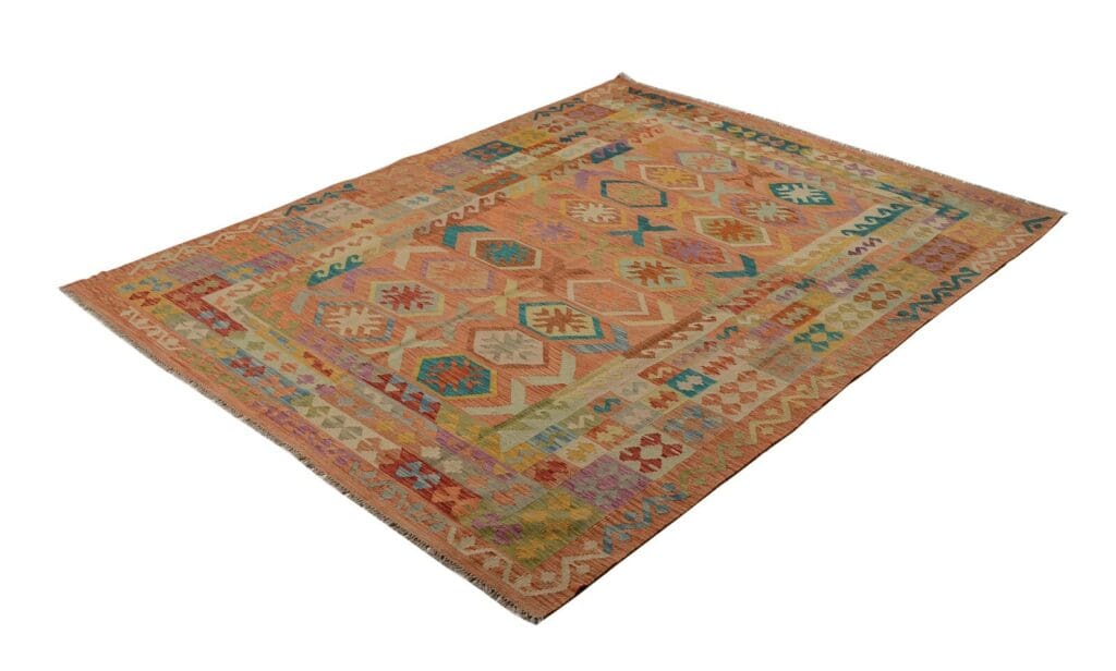 Orientteppich Afghan 257 x 198 cm Wolle handgewebt