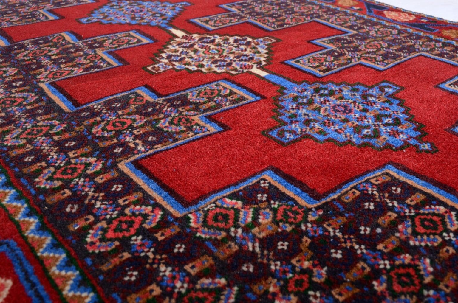 Perserteppich Senneh 92x73 cm Wolle handgeknüpft