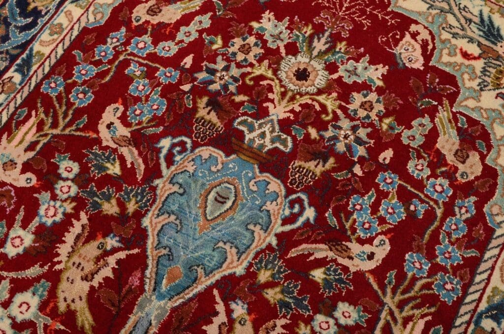 Perserteppich Isfahan 131 x 87 cm Wolle handgeknüpft