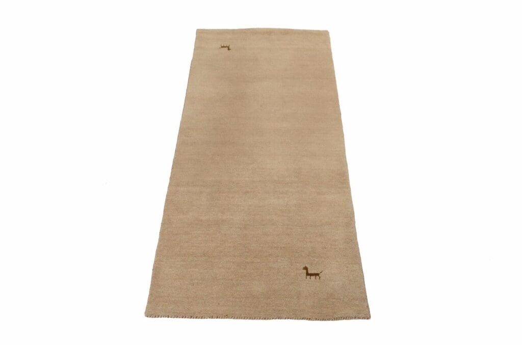 Orientteppich Gabbeh 80 x 300 cm Wolle handgewebt