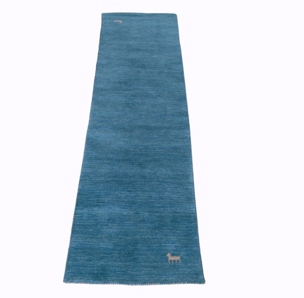 Orientteppich Gabbeh 80 x 300 cm Wolle handgewebt