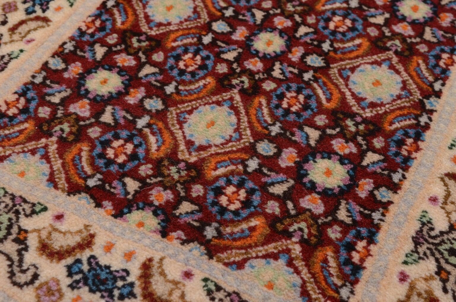Perserteppich Moud 60 x 40 cm Wolle handgeknüpft