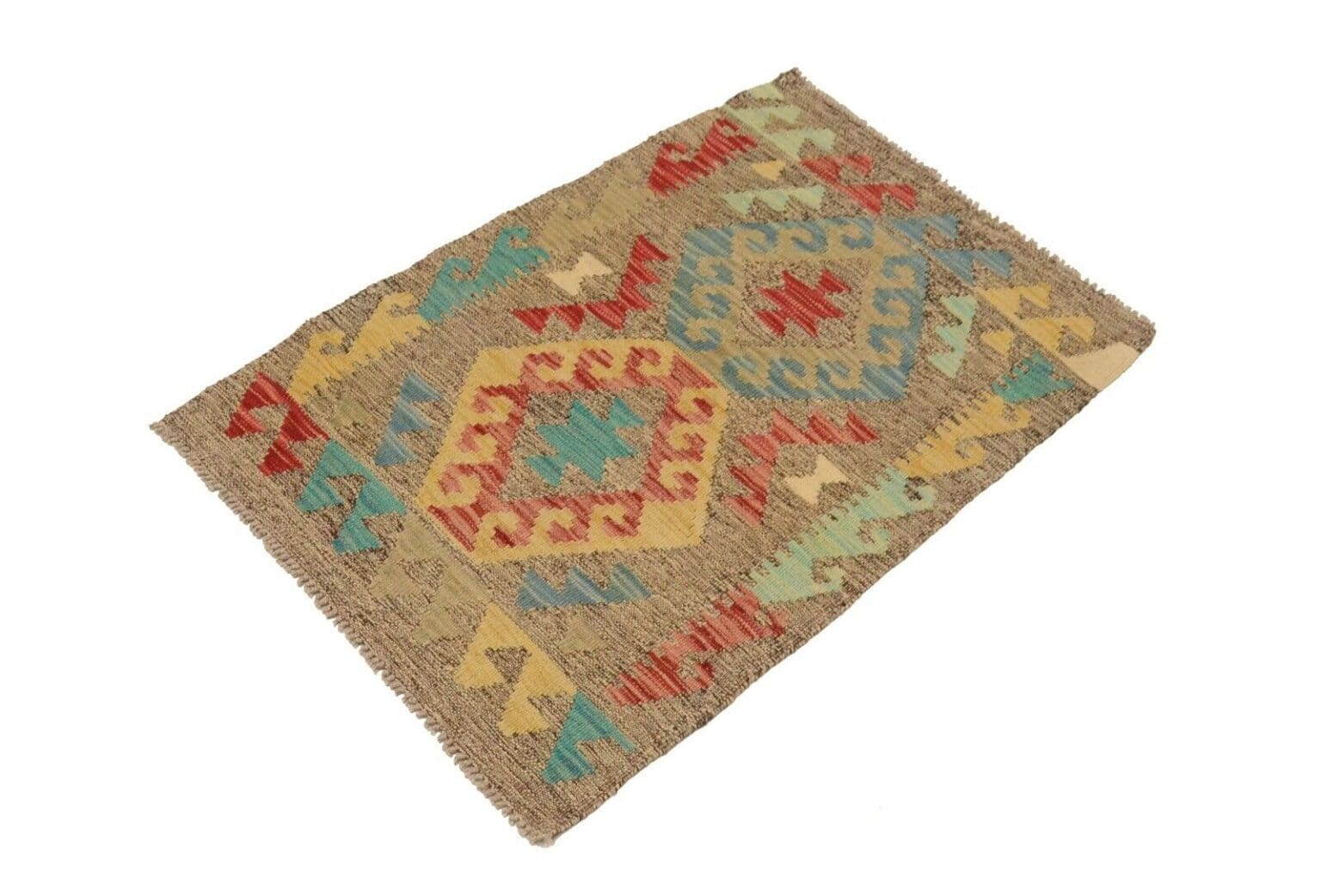 Orientteppich Afghan 97 x 66 cm Wolle handgewebt