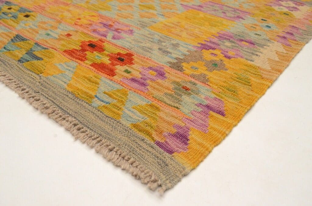 Orientteppich Afghan 121 x 82 cm Wolle handgewebt