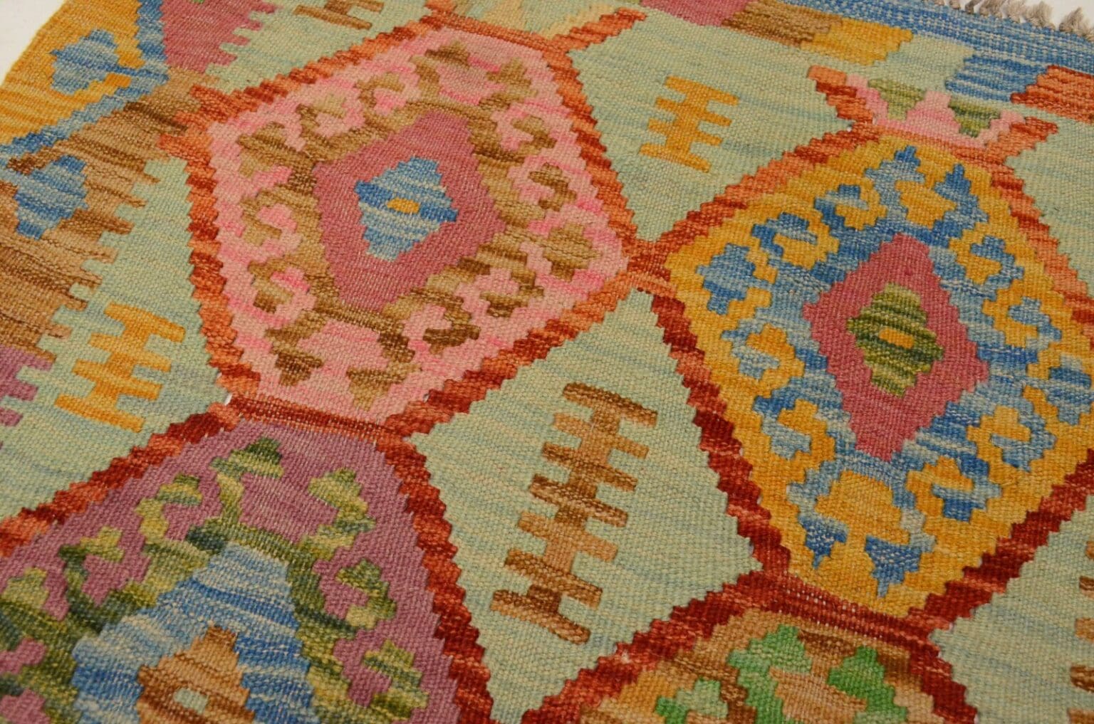 Orientteppich Afghan 152 x 107 cm Wolle handgewebt