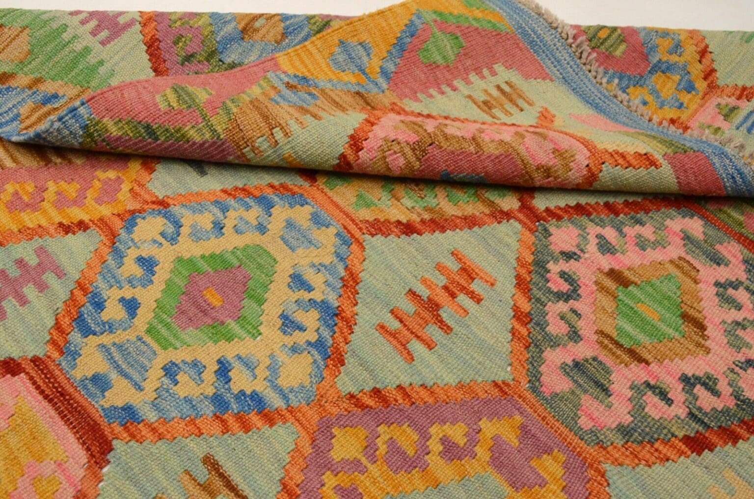 Orientteppich Afghan 152 x 107 cm Wolle handgewebt