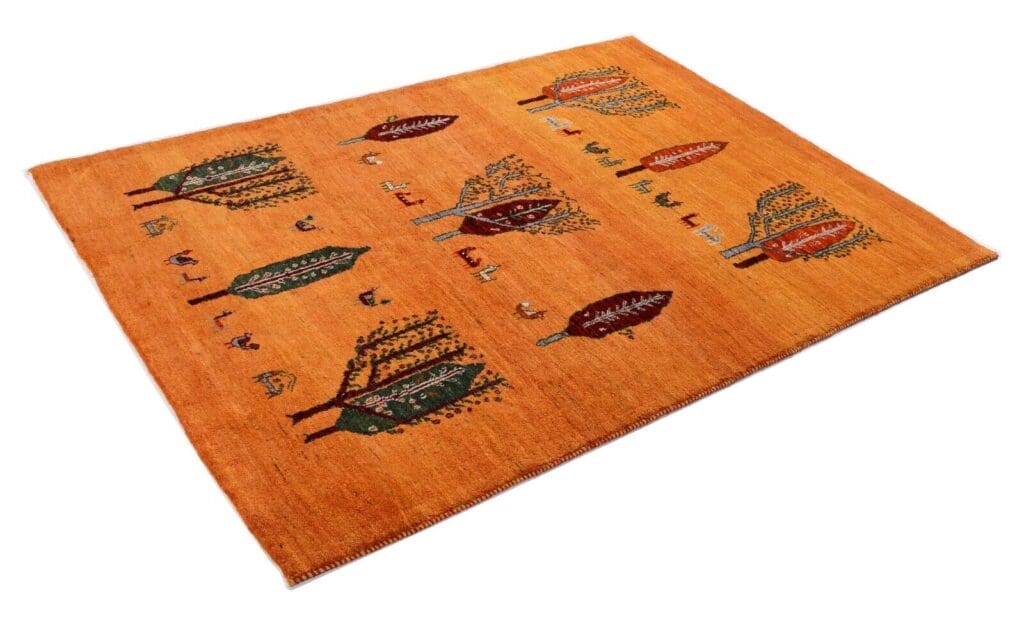 Perserteppich Gabbeh Loribaft 196x152 cm Schurwolle handgeknüpft