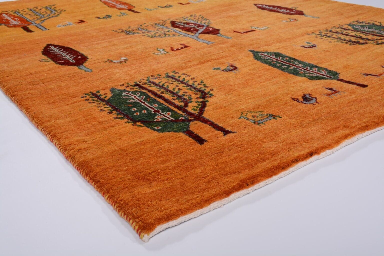 Perserteppich Gabbeh Loribaft 196x152 cm Schurwolle handgeknüpft