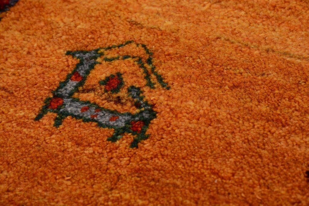 Perserteppich Gabbeh Loribaft 196x152 cm Schurwolle handgeknüpft