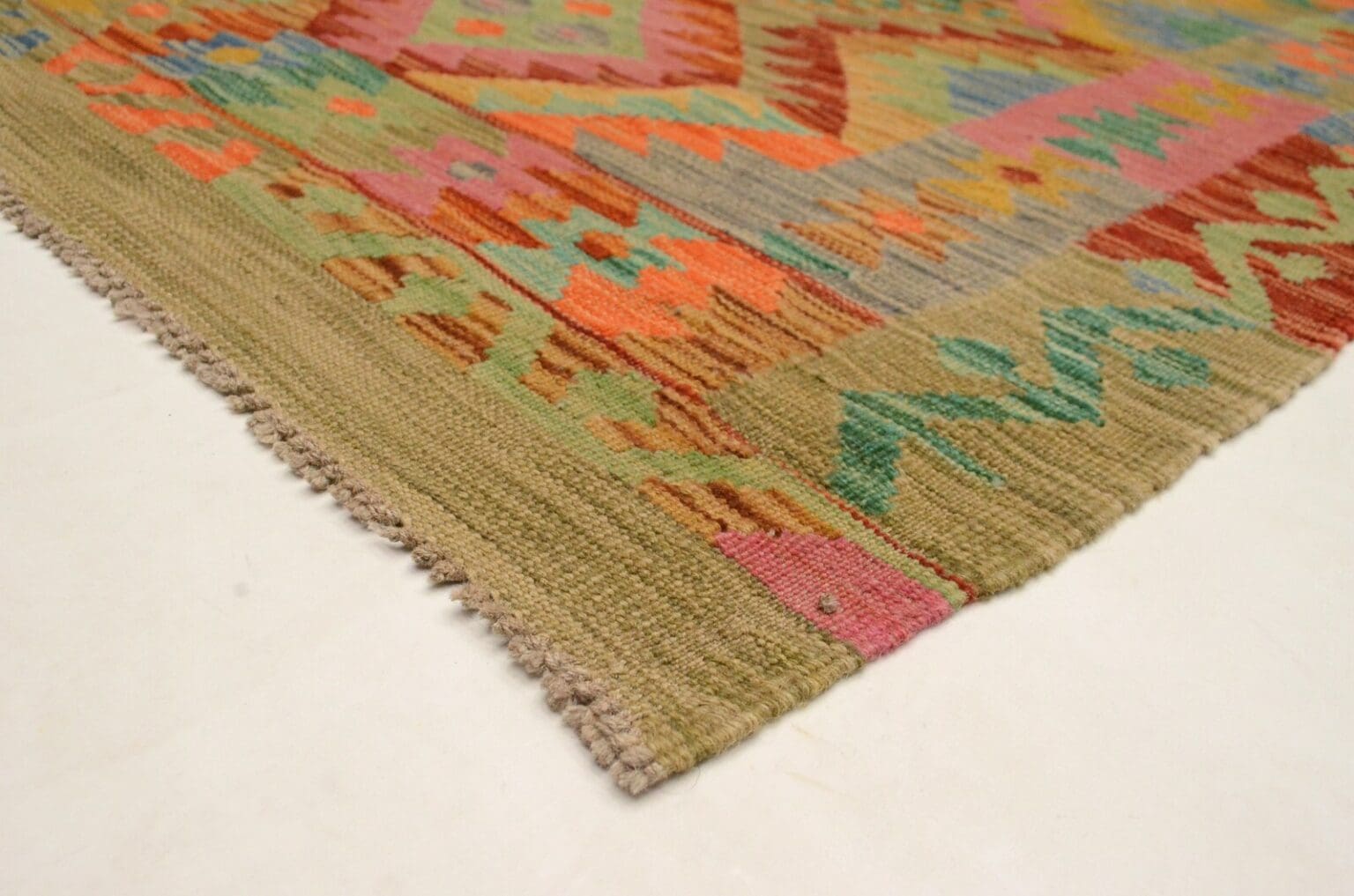 handgewebter-afghan-kelim-150x100-cm-in-lebhaften-farben-neu-3 Orientteppich Afghanistan 150x100 cm Wolle handgewebt